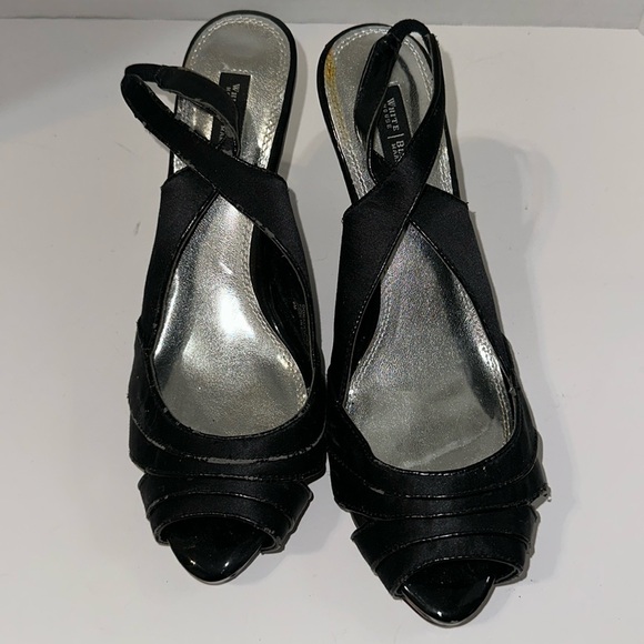 WHITE HOUSE BLACK MARKET HEELS Sandals Worn - Picture 1 of 16